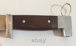 Argentine Don Quijote Brand Survival Bowie Sawback Knife With Flare Launcher 80s