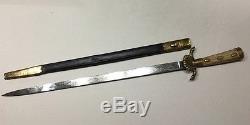 Authentic German Imperial WKC Hunting Cutlass Dagger Knife Sword WithScabbard Stag