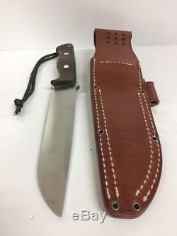 BARK RIVER KNIVES BRAVO 2 (A-2) WithGREEN CANVAS MICARTA HANDLE & LEATHER SHEATH