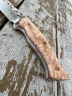 BEAUTIFUL MB Custom Knives The Devian 1/4 1095 Steel Hunting Knife NO SHEATH