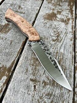 BEAUTIFUL MB Custom Knives The Devian 1/4 1095 Steel Hunting Knife NO SHEATH