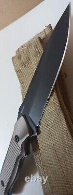 BENCHMADE 140 NIMRAVUS Fixed Blade Knife With Canvas Sheath. Never Used