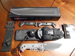 BK2 Becker KaBar Knife with ESEE Molle & Pouch Survival Kit Bug Out Bag Micarda