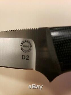 BOB DOZIER ARKANSAS MADE KNIVES Model K-62 Small Evo Sheepsfoot Knife + Sheath