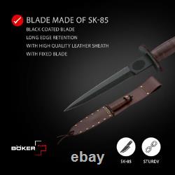BÖKER PLUS V-42 Devil's Brigade 2.1 Fixed Knife 7.01 Blade 1095 02BO109