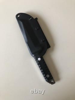 BROCK Combat Options Tanto Fixed Blade Knife Black G10 with Kydex Sheath