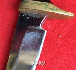 BROWNING OEM MODEL 4018 SPORTMAN'S KNIFE WithBOX/PAPER/SHEATH-U. S. A. MORGAN, UTAH