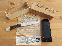 BUCK 110 HUNTING KNIFE, 3rd VERSION 8th VARIATION, 1968-70, 440C, SHEATH, USA