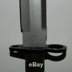 BUCK 188 PHROBIS III U. S. A. M9 BAYONET, KNIFE & Original Sheath Great Condition