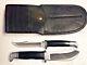 BUCK KNIFE Twin Set 102 & 103 Original Sheath Fixed Blade Hunting