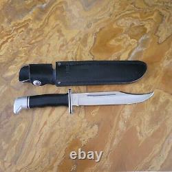 BUCK USA 120 Knife with Leather Sheath Used