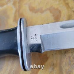 BUCK USA 120 Knife with Leather Sheath Used