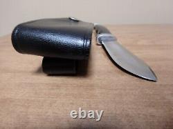 BUCK VINTAGE 103 SKINNER INVERTED TWO LINE KNIFE WithORIGINAL LEATHER SHEATH
