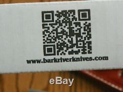Bark River BRAVO-1 Hunting Knife, WithBlack Canvas Micarta Handle