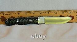 Bark River Gameskeeper Hunting Knife Black Impala Scales Better Than New