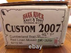 Bark River Knife And Tool Cumberland Trail Skinner, 2007 Custom Rare Knife