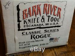 Bark River Knife And Tool Rogue Bowie, 1st Run, Rarer Hidden Tang, Micarta