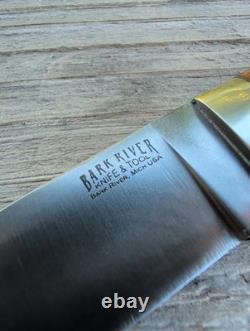Bark River Knife & Tool Mountaineer Prototype Barn Era Bark River MI Amboyna Bur