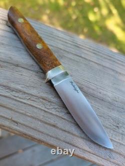 Bark River Knife & Tool Mountaineer Prototype Barn Era Bark River MI Amboyna Bur