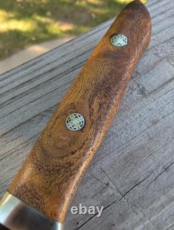 Bark River Knife & Tool Mountaineer Prototype Barn Era Bark River MI Amboyna Bur