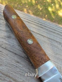 Bark River Knife & Tool Mountaineer Prototype Barn Era Bark River MI Amboyna Bur