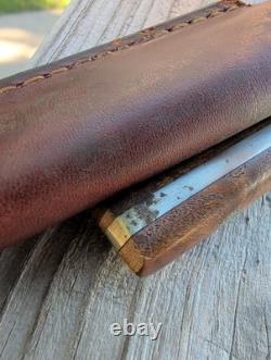 Bark River Knife & Tool Mountaineer Prototype Barn Era Bark River MI Amboyna Bur