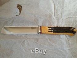 Bark River Knife & Tool Snowy River Gl 04-118-glb-as Antique Stag Bone Not Used
