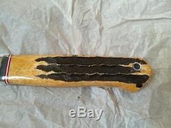 Bark River Knife & Tool Snowy River Gl 04-118-glb-as Antique Stag Bone Not Used