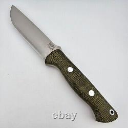 Bark River Knives Bravo 1.25 Fixed Blade Knife Evergreen Micarta CPM 3V Sheath