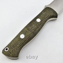 Bark River Knives Bravo 1.25 Fixed Blade Knife Evergreen Micarta CPM 3V Sheath