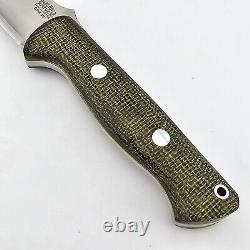 Bark River Knives Bravo 1.25 Fixed Blade Knife Evergreen Micarta CPM 3V Sheath