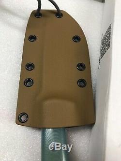 Bark River Knives Bravo 1 USMC Field Ghost Green Jade G10 Blue Liners kydex