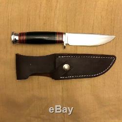 Bark River Knives Manitou CPM Cru-Wear Black Canvas Micarta Nearly New Condition