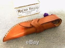 Bark River Knives Micro Bravo in CPM 154 steel Brown Micarta scales -USA made