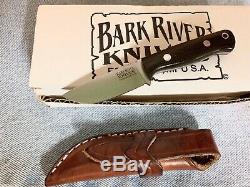Bark River Knives Micro Bravo in Elmax steel Green Micarta scales -USA made