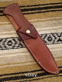 Bark River Knives Teddy II A-2 Stacked Leather, Historical Series, Bowie Hunting