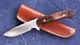 Barry Dawson USA Knives Custom Edc Hunting Hunter Knife Burl Wood Mosaic Pins