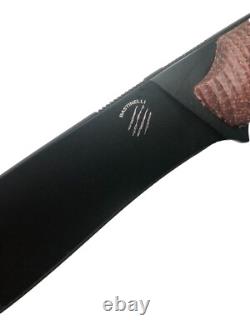 Bastinelli Creations SILENCE Large Plain Edge- Knife And Sheath Only