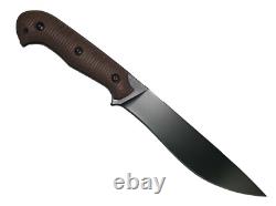 Bastinelli Creations SILENCE Large Plain Edge- Knife And Sheath Only