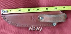 Battle Horse Knives EDC BHK Knives. 01 Steel With Leather Sheath
