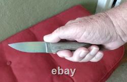 Battle Horse Knives EDC BHK Knives. 01 Steel With Leather Sheath