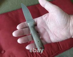 Battle Horse Knives EDC BHK Knives. 01 Steel With Leather Sheath