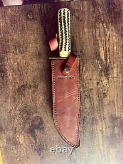 Bear And Son Bowie Knife Stag Handle