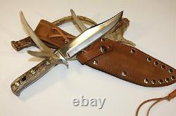 Beautiful Rare PUMA STAG- BOWIE -1968 knife and sheath. NICE