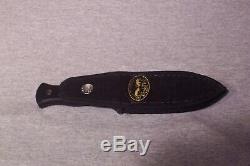 Bench Mark Boot Knife Double Edge Dagger With Sheath Never Used Made In The USA