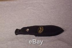 Bench Mark Boot Knife Double Edge Dagger With Sheath Never Used Made In The USA