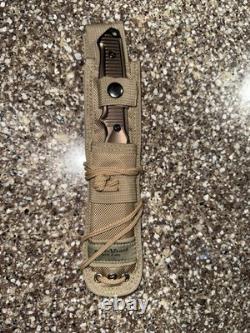 Benchmade 140BKSN Nimravus 4.5 Blade, Coyote Aluminum Handles, Coyote Sheath