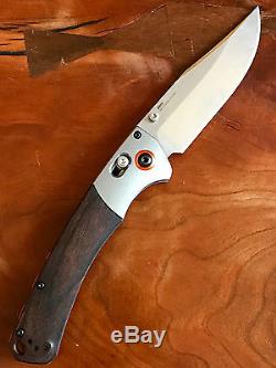 Benchmade 15080-2 Hunt Crooked River Knife S30V Stabilized Wood Mint Condition