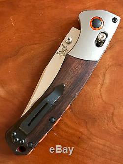 Benchmade 15080-2 Hunt Crooked River Knife S30V Stabilized Wood Mint Condition