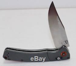 Benchmade 15080 Crooked River Folding Blade Hunting Knife S30v Axis Grey